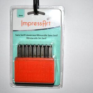 ImpressArt Set of Embossed Stamps, 3mm, Minuscule, 27 Pieces, NWT, ImpressArt It